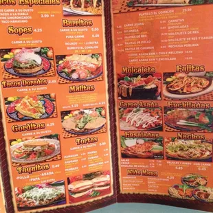 ramen and noodles, menu