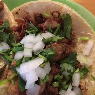 Tripas Taco Plate
