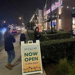 Easy access and parking.  Outdoor dining (heat lamps are effective).
