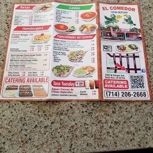 ramen and noodles, menu