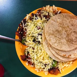 Tacos Al Pastor con Queso