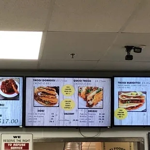 Menu as of 6/17/22
