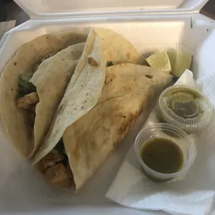 Chicken tacos