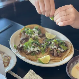 Carne asada tacos