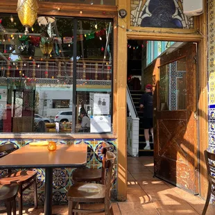 Outdoor seating area