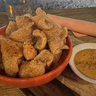 Bowl of Chicharrones w aioli
