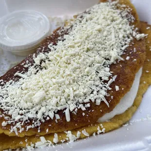 Cachapa with cheese