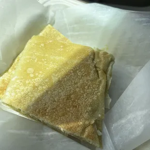 Pan tostada con mantequilla