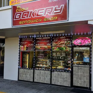 the front of the store