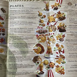 Lots of various choices on the menu!