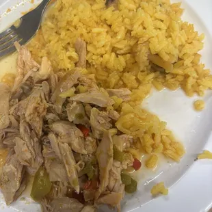 Round two of seafood rice and chicken
