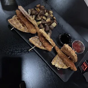 Chicken and Waffle Tacos