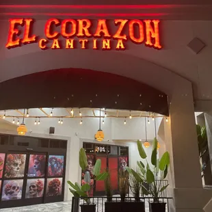 Entrance to El Corazon Cantina