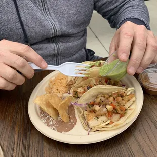 Mahi Mahi taco plate