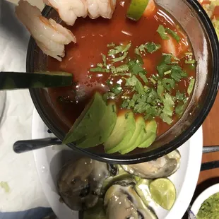 Shrimp &amp; Octopus ceviche.