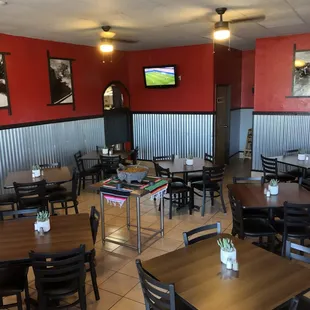 tables and chairs