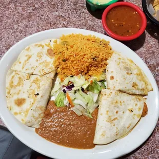 Shrimp quesadillas