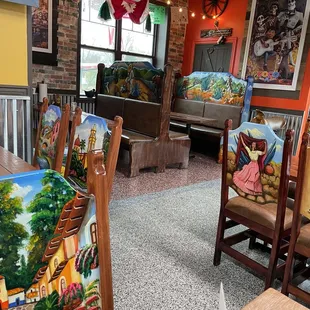 the interior of a mexican restaurant