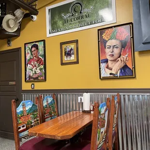 the interior of a mexican restaurant