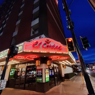 Located on the corner of Fremont Street and 6th Street