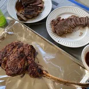 3 different cuts of meat