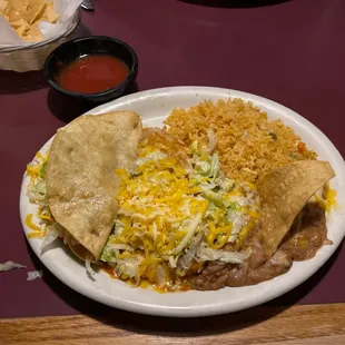 Taco Tamale combo plate