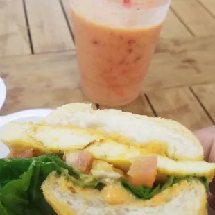 Fresh fruit smoothie