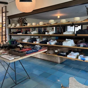 Oscar selling souvenirs.