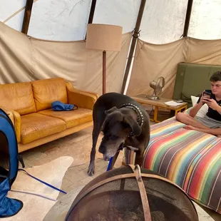 Inside of tee pee #1