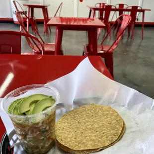 Shrimp Cocktail with tostadas