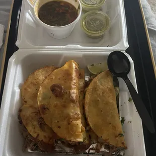 Birria queso tacos