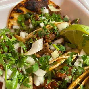 Pastor Taco Carne Asada Taco