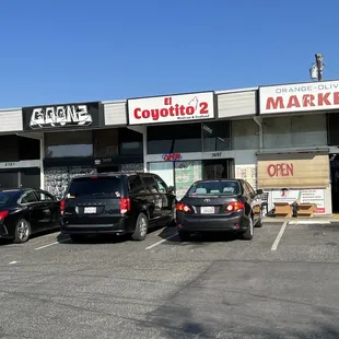 cars parked in a parking lot