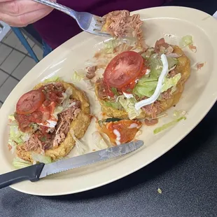 Sopes de pollo, yum