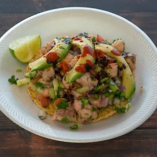 Shrimp Ceviche Tostada