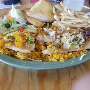 Huge mojo de ajo plate.