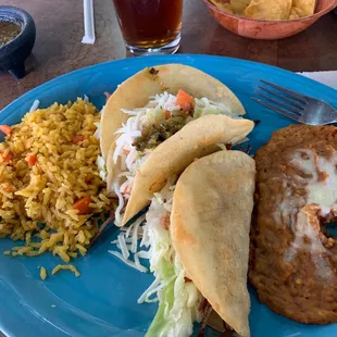 Tacos desebrada plate