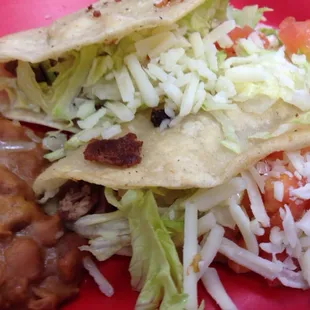 ground beef tacos with comida corrida