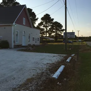 a house with a red roof