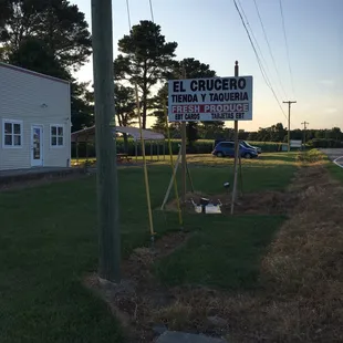 outside