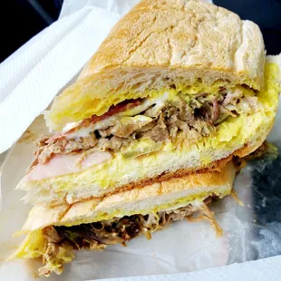 Amazing Cuban sandwich! That tasty pork is everything!