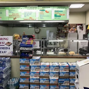 The counter inside Circle K