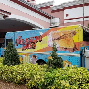 a colorful food truck