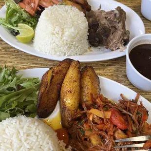 Ropa and roast pork. You won't be sorry!