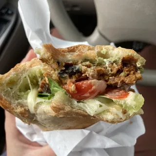 Veggie Black Bean Patty Melt Sandwich