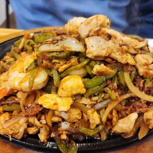 a plate of food on a table