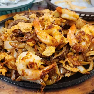 a plate of food on a table