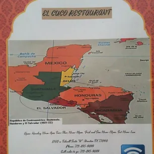 Menu cover