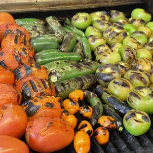 Fresh roasted salsas everyday