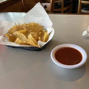 Chips salsa